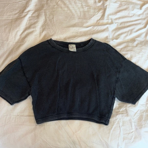 Aerie oversized waffle crop - Picture 1 of 2